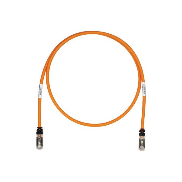 COP PATCH CORD CAT6A S/FTP 2FT ORANGE 25PK